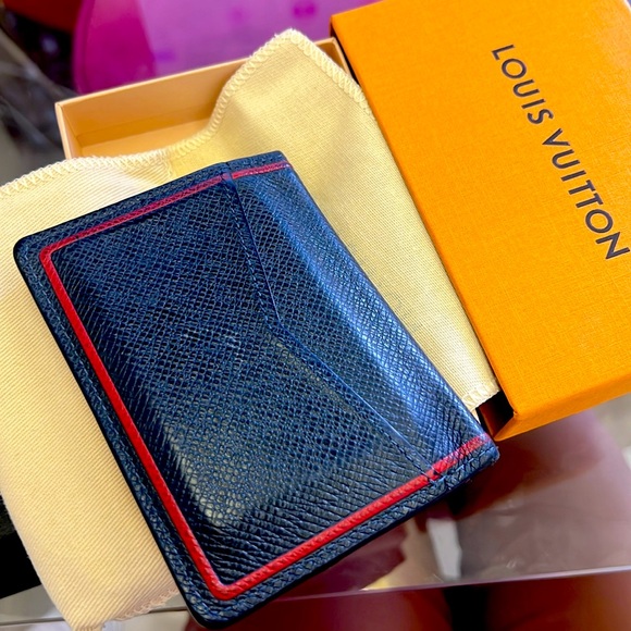 Louis Vuitton navy & red wallet - Picture 3 of 3